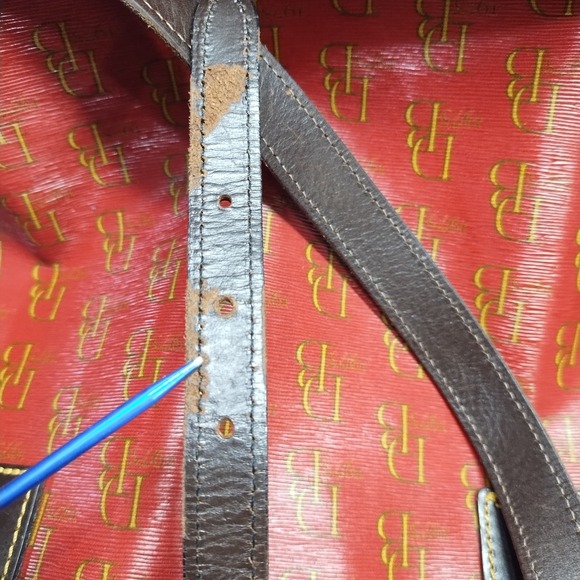 Dooney & Bourke Tote Handbag Womens Multi All Over Logo Print Buckle Closure - Picture 11 of 14